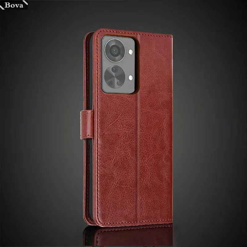 Porta carte di credito custodia in pelle Pu per Oneplus Nord 2T 5G Flip Cover Retro Wallet Bag custodia aderente Business Fundas Coque