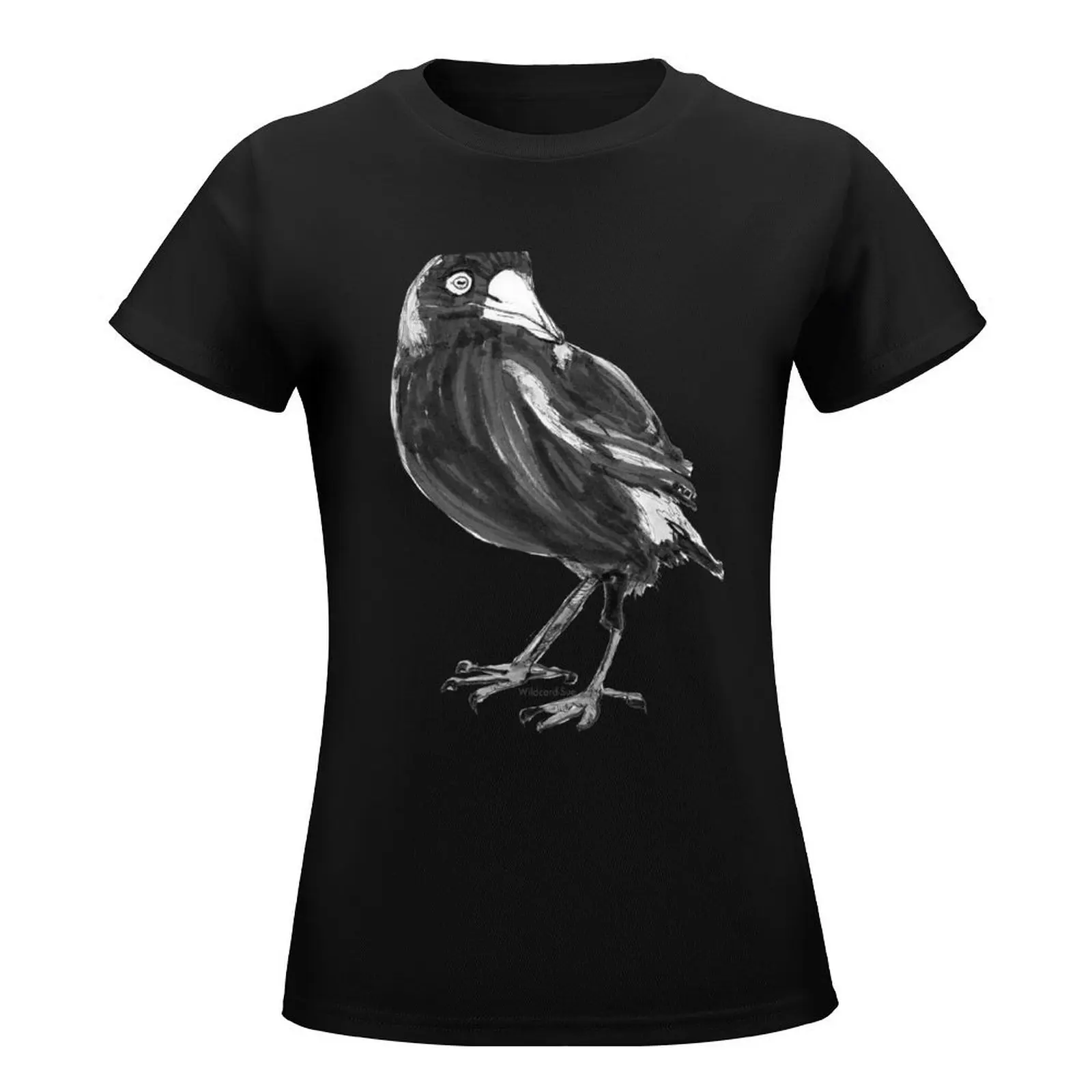 Miranda the Magpie T-Shirt Short sleeve tee funny fashion woman blouse 2024