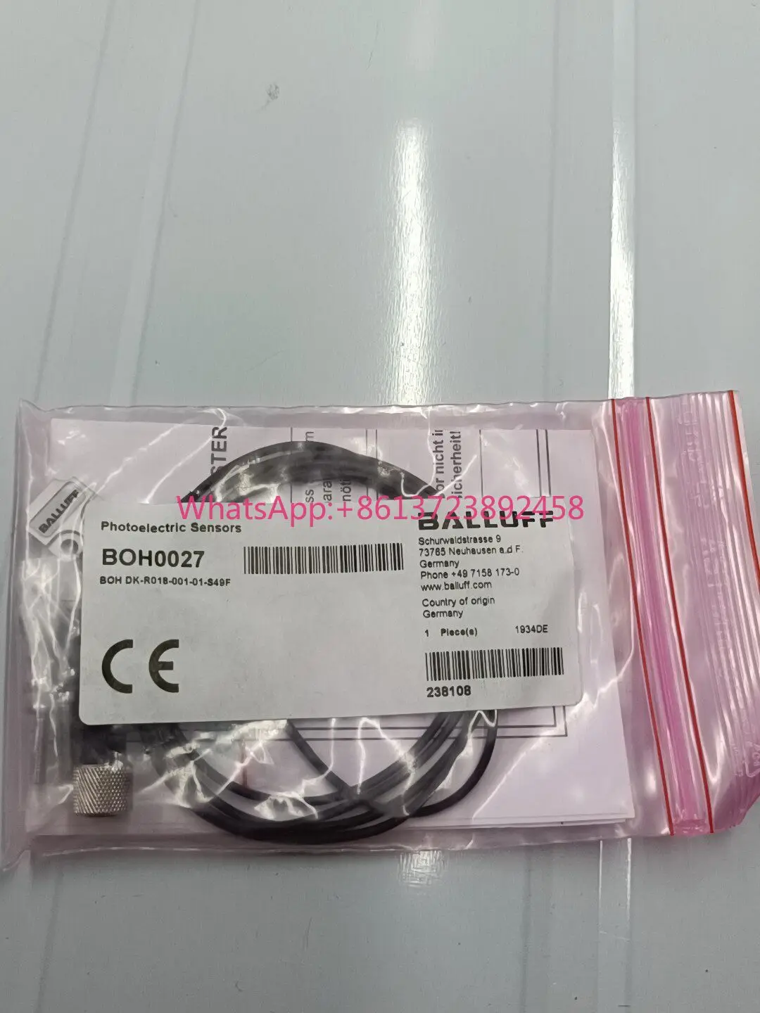 New original BALLUFF BOH0027BOH DK-R018-001-01-S49F high quality