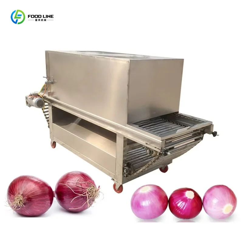 Customized Electric Garlic Clove Peeler 1000kg Chain Garlic And Onion Peeling Machine
