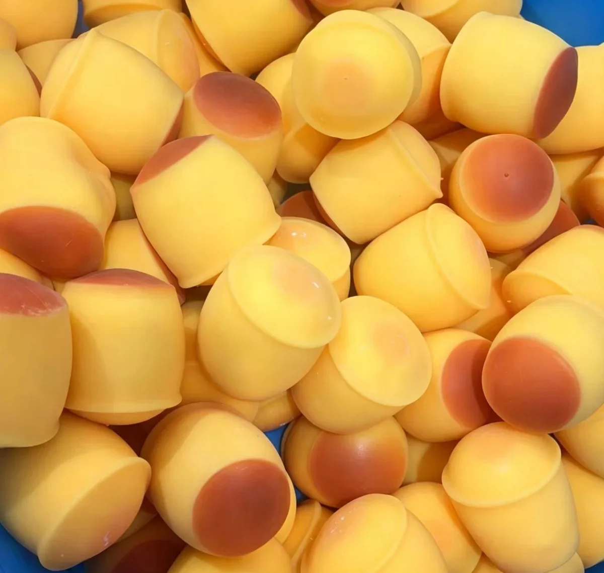 Creative Caramel Pudding Squishy Fidget Toy Building Block Filling No Rebound Squeeze Toy Adult Sensory Stress Relief Fidget Toy