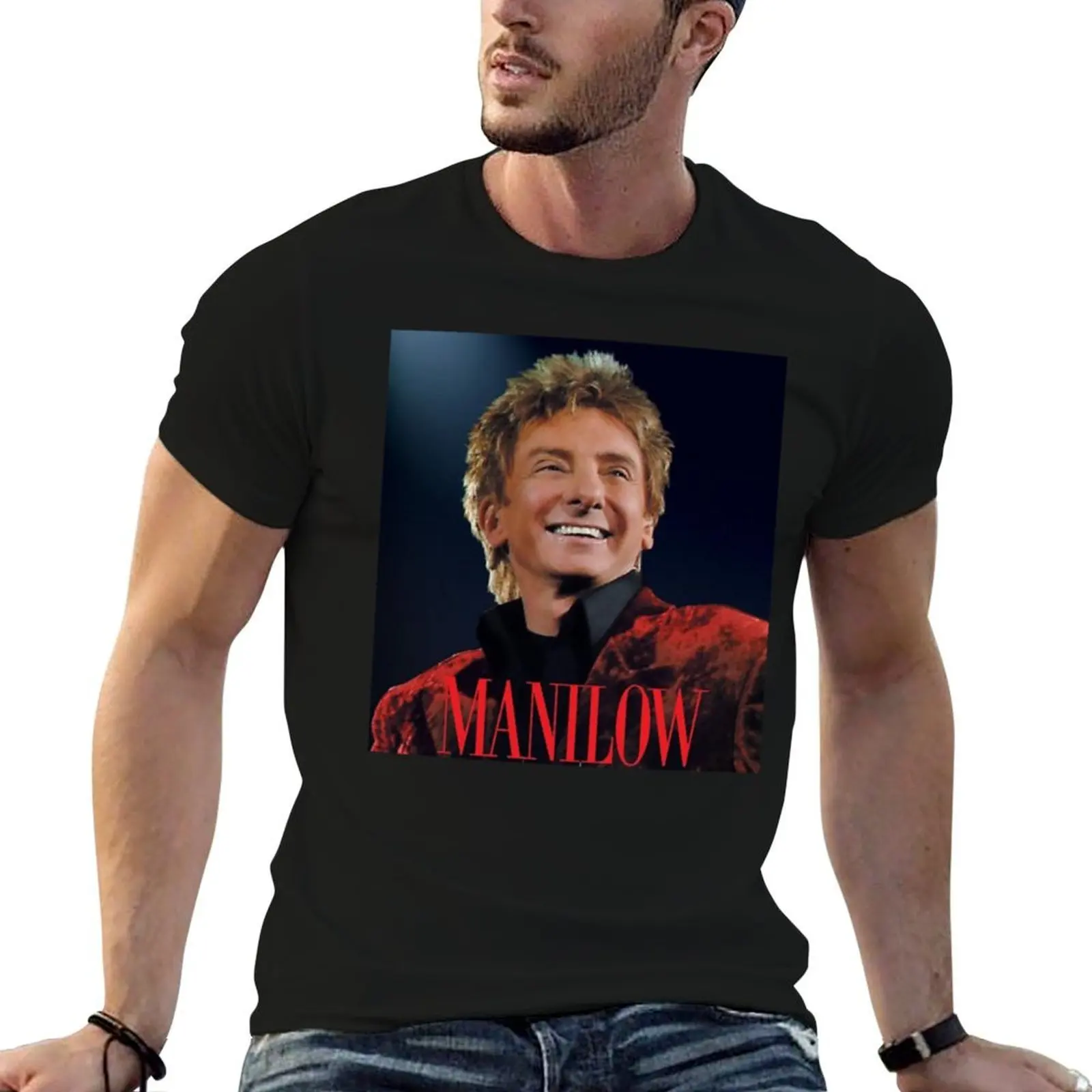 

Barry Manilow T-Shirt anime t shirts oversize t shirts for man graphic cars T-Shirt