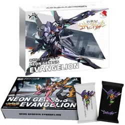 CARD PARTY 1st Meon Genesis Evangelion EVA Card Anime Figure carte da gioco scatola di plastica gioco giocattolo regali di compleanno per ragazzi e ragazze