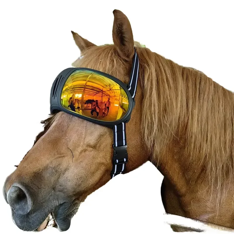 for Large Horse Goggles UV Protection Camel Glasses Tiger Donkey Cow Pet Sunglasses Windproof Sand