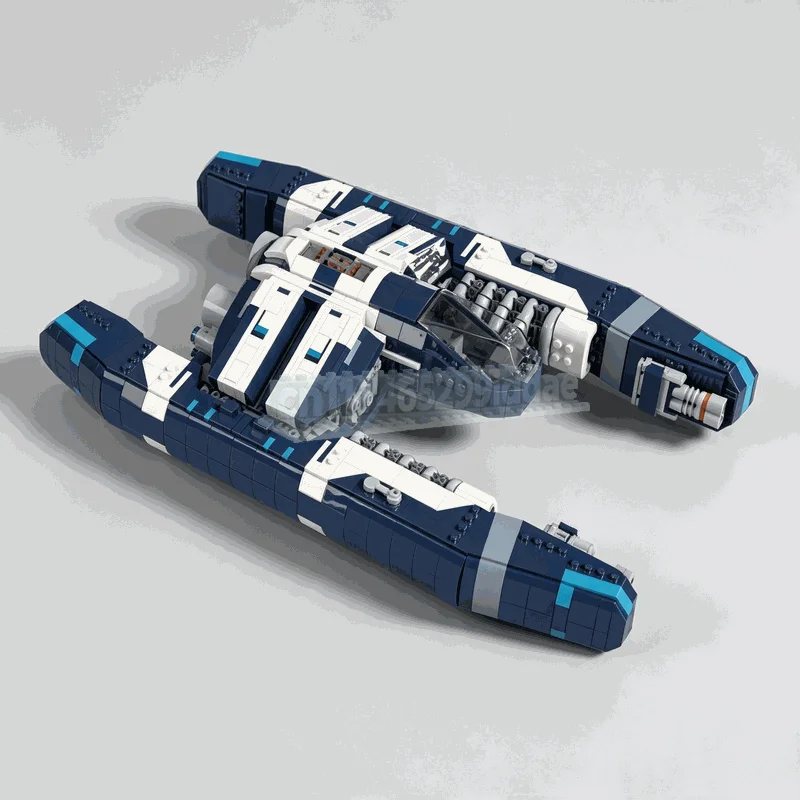 2243PCS RS Horizon Space Ship MOC Model Custom Puzzle Sci-Fi Vehicle DIY Assembly Educational Blocks Creative Toy Display Gift
