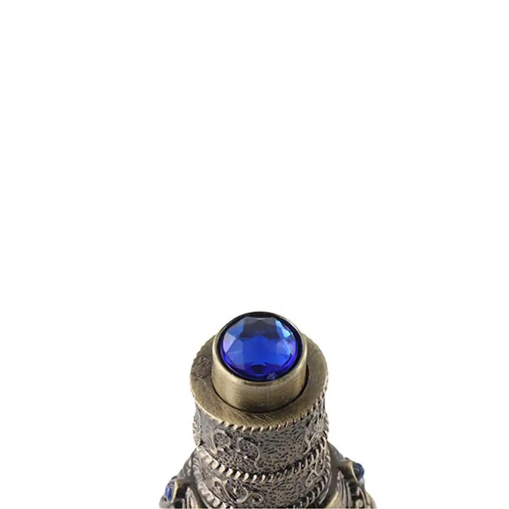 Bouteille d'encre de tatouage de tête, flacon compte-gouttes d'huile essentielle en métal antique, rechargeable, vide, conteneur de cosmétiques