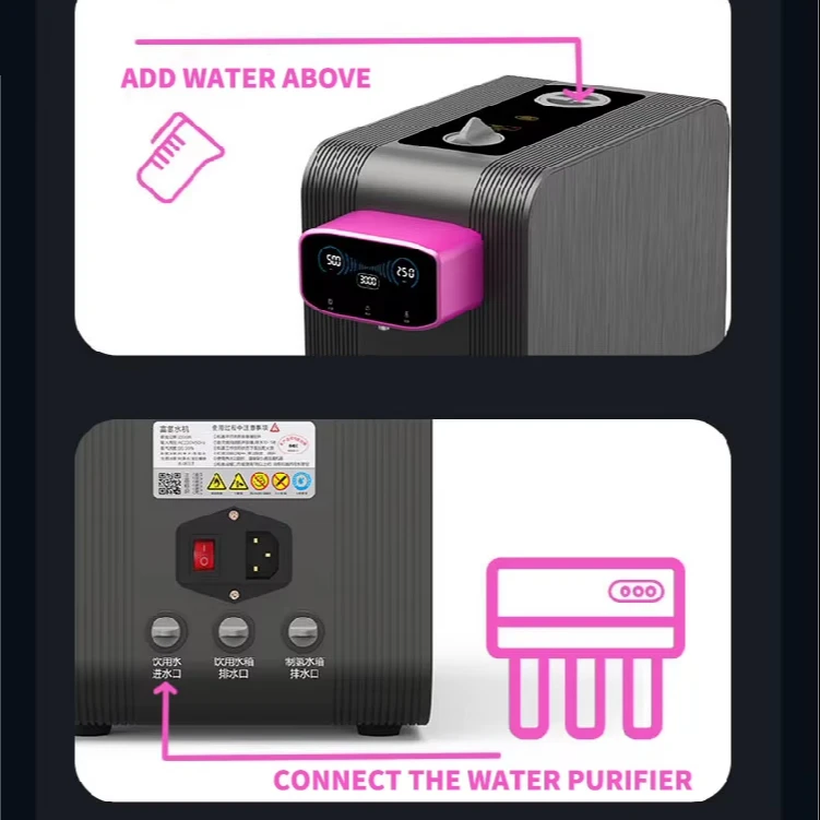 USB and Electric Powered Table Top Hydrogen Water Filter Machine Hydrogen-Rich Water Purifier for Household Car and RV Use view 6