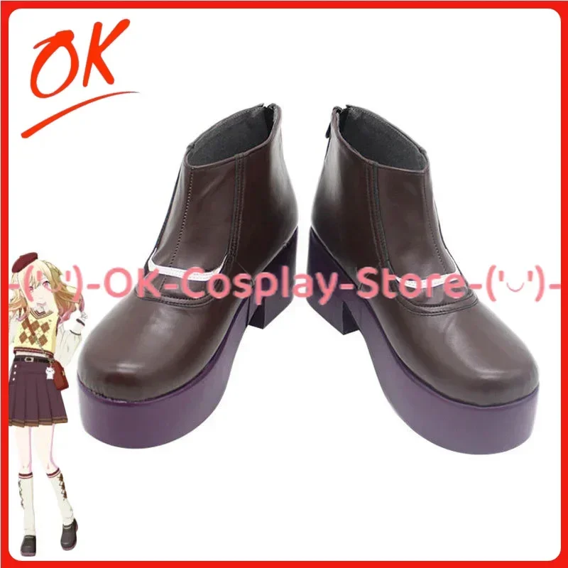 

[Customized] Project Sekai Tenma Saki Cosplay Shoes Game Roleplay Costume Prop Halloween Carnival Holiday Party PU Leather Boots