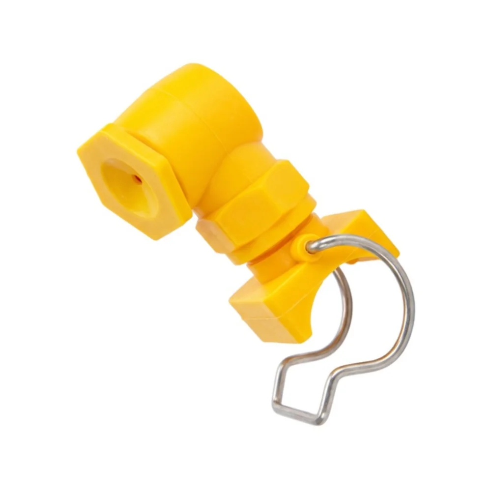 Robust Hollow Spray Nozzle for Industrial Settings with 8mm Pipe Opening and Secure Corner Clip Mounting Mechanism