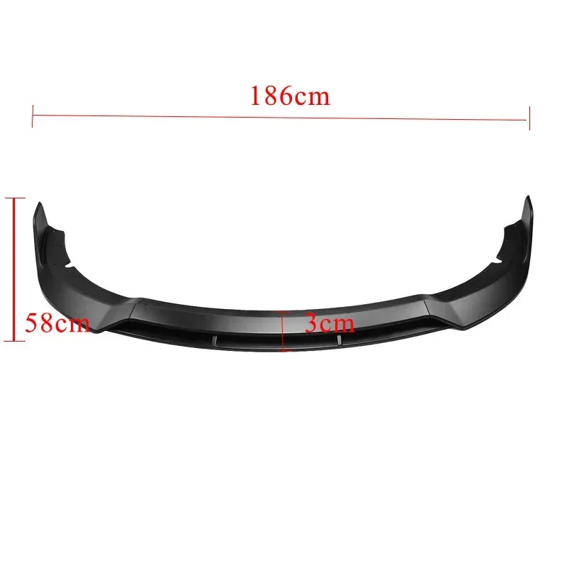 For Dodge Charger SRT 2015-2020 Front Bumper Spoiler Lip Carbon Fiber Pattern V2 Style Lower Bumper Lip Diffuser Cover Protector