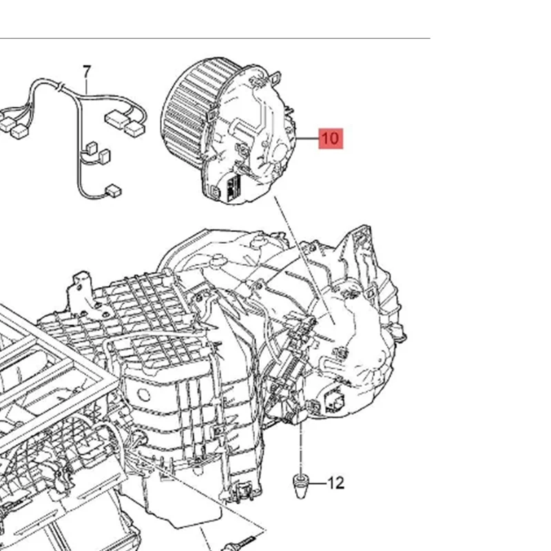 7P0820021 7P0820021B 95857234200 95857234202 A/C Heater Blower Fan  For VW Touareg 2010-2018,PORSCHE Cayenne 2011-2018