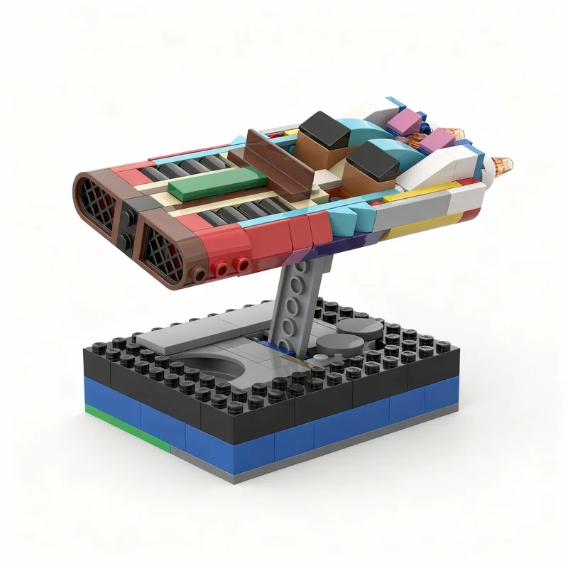 

201PCS MOC Creative Model Lunar Glider Building Blocks DIY Assembly Building Blocks Display Gift Collectible Home Home Decor Set