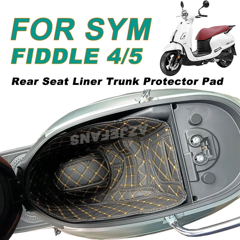 For SYM FiDDLE 4 FiDDLE 5 Motorcycle Storage Box Seat Bucket Liner Cushion Shockproof Abnormal Noise Prevent scratches