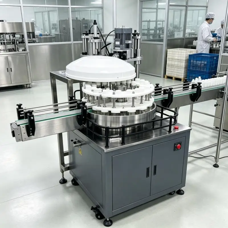 Automatic Bottle Cap Lifter Capping Unit High Sealing Accuracy Adjustable Diameter for Pharmaceutical Oral Liquid Bottles