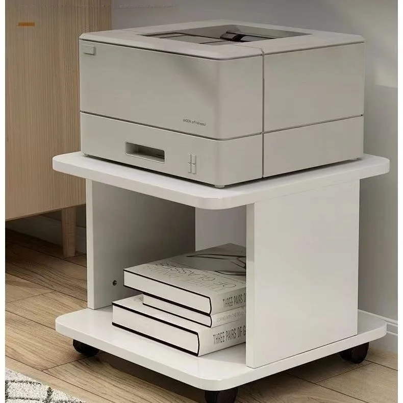 Office Printer Stand Mobile Floor-Mounted Copy Machine Support Rack Storage Shelf for Desktop Organization And Space Saving