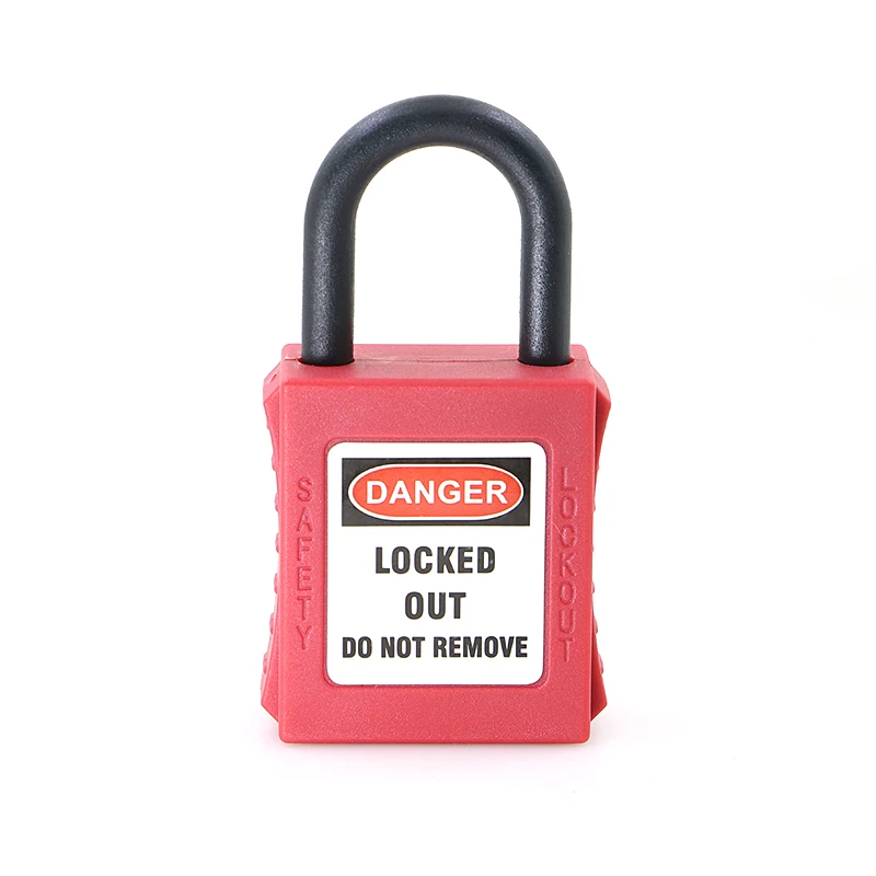 25mm Nylon Shackle Engineering Plastics Padlock Safety Lockout OSHA LOTO Hazardous Energy Isolation Keyed-Different Keyed-alike