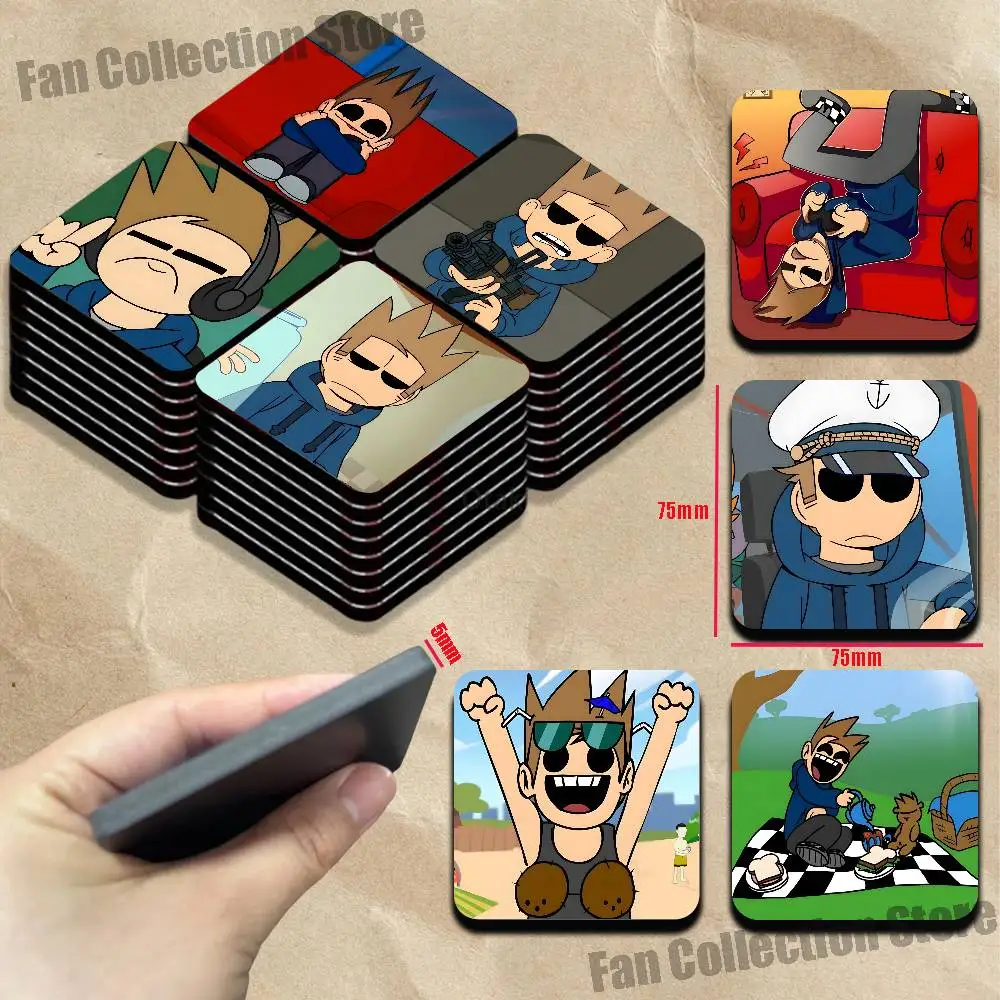 Anime E-Eddsworld Tom Magnetic Refrigerator Magnets Cute and Creative Refrigerator Magnets Souvenirs and Gifts