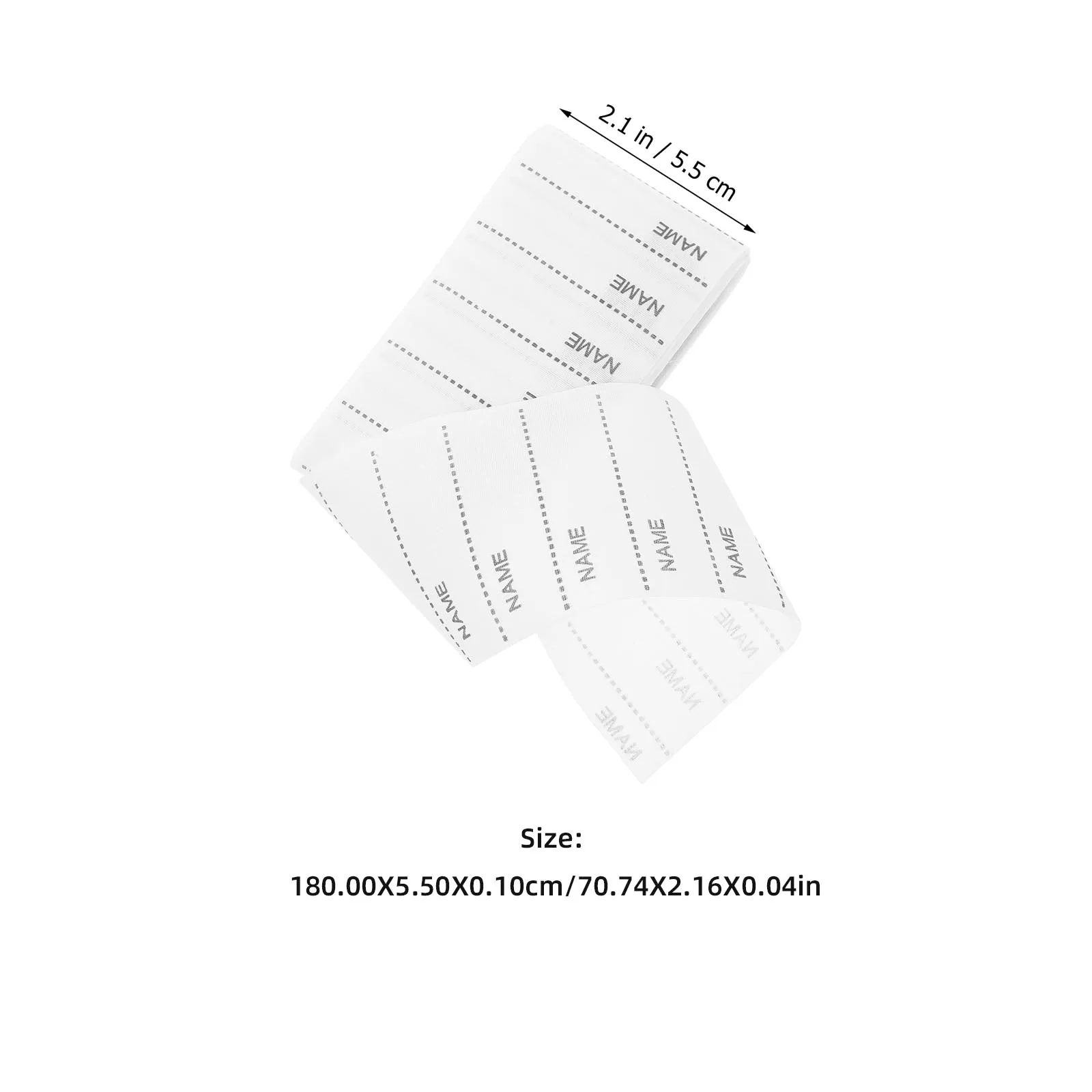 

2 Sets Iron On Labels Clothing Tags Patches Blank Names Gifts School Camp Cloth Material Washable Folder