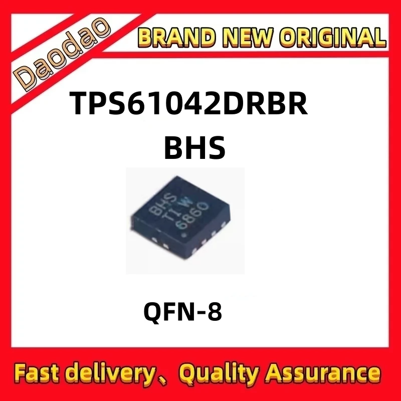 

5Pcs TPS61042DRBR silk screen BHS QFN-8 switch boost converter chip new original