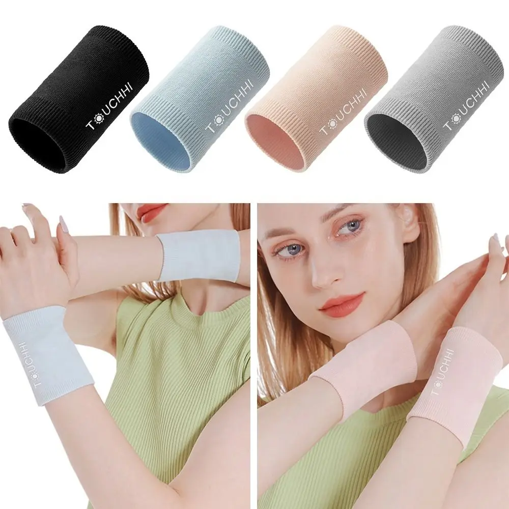 Compression Wrist Sleeve Knitting Wrist Wraps Elastic Sweat-absorbing Wristbands Wrist Brace Basketball