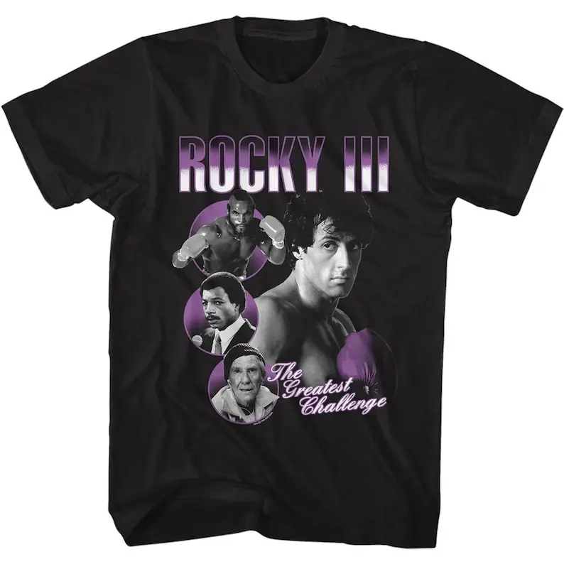 

Rocky The Greatest Challenge Black Adult T-Shirt