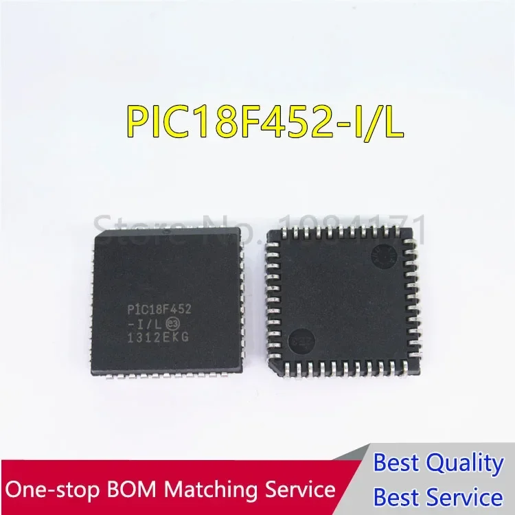 20PCS PIC18F452-I/L PIC18F452 PLCC44 100% NEW