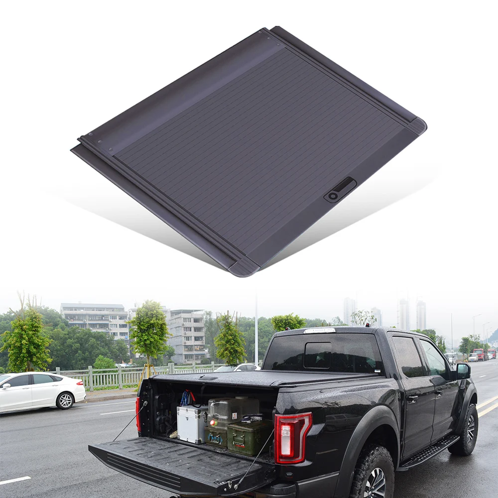 Off Road Accessories Hard Retractable Pickup Back Truck Bed Tonneau Cover F150 Raptor Roller Shutter for Ford