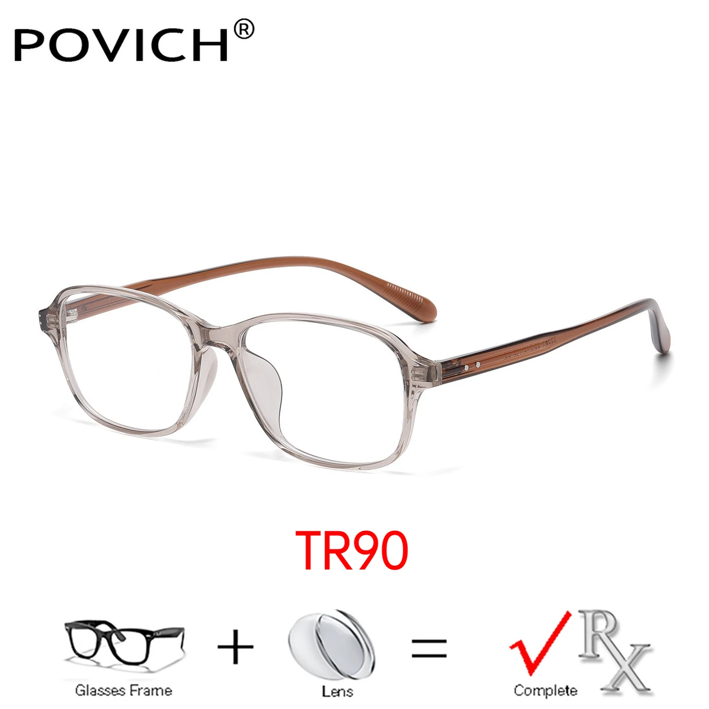 

2026 New Prescription Glasses Women Men TR90 Wide Frame Eyewear Aspherical Recipe Myopia Hyperopia Reading Clear Lenses
