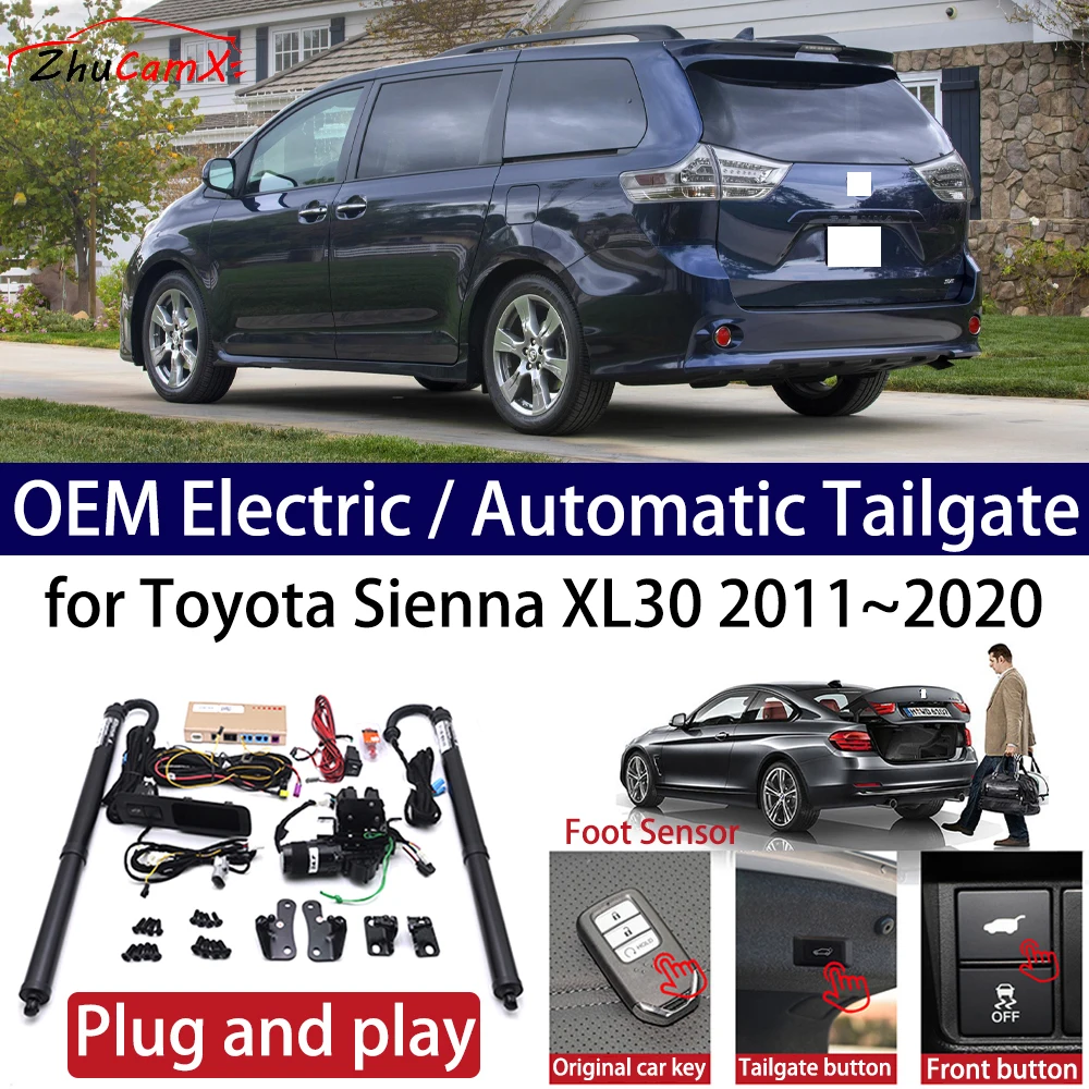 

ZhuCamX for Toyota Sienna XL30 2011~2020 Car OEM Power Electric Automatic One-Click Smart Liftgate Tail Gate Support Opener