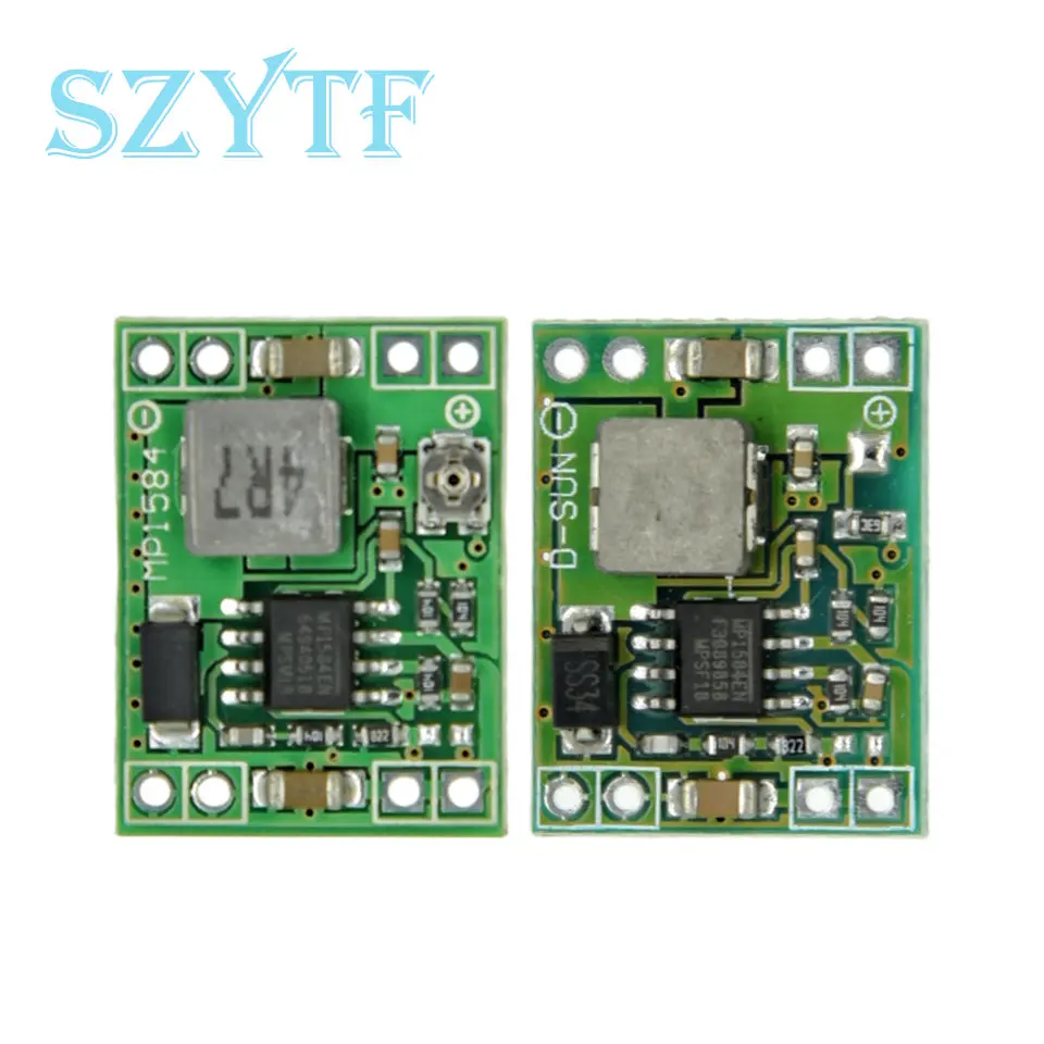 MP1584EN 3A 3.3/5/9/12V Ultra-Small Size DC-DC Step Down Supply Module Adjustable Power Step-down Descending Output MP1584