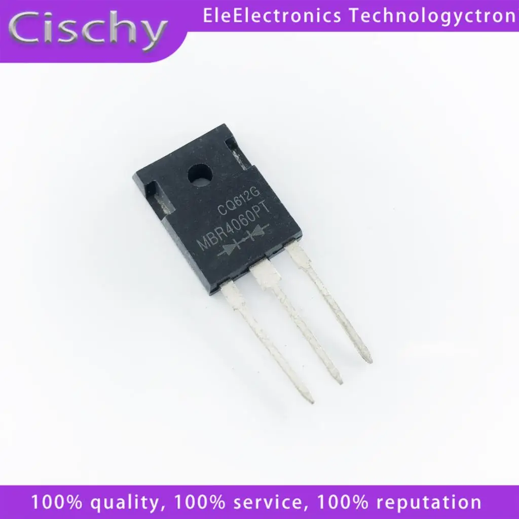 5pcs/lot MBR4060PT MBR4060APT MBR4060 Schottky transistor 40A60V TO-3P-3 widget In Stock