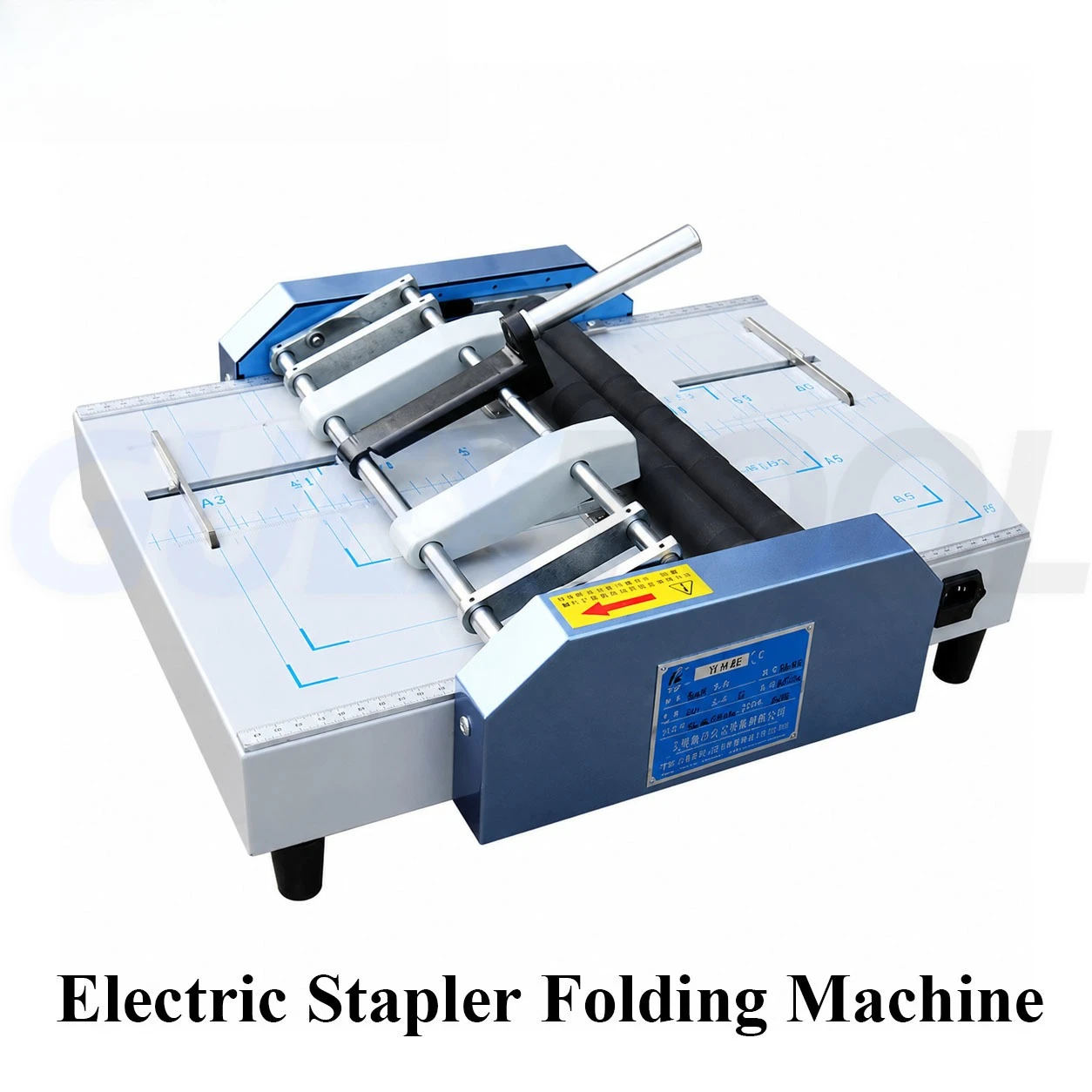 A3 A4 Electric Stapler Folding Machine 220V 110V Electric Creasing Machine  Folder Color Pages Dashed Machine