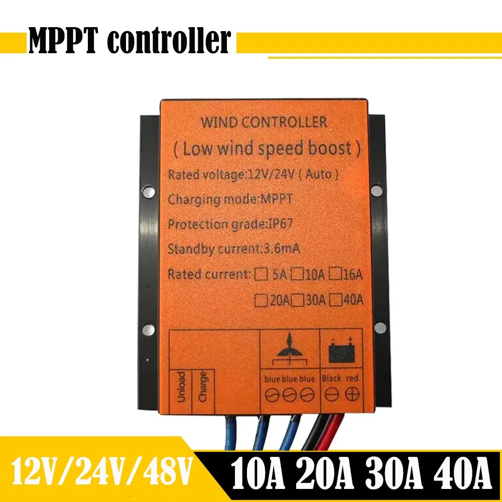 

100-5000W High Quality MPPT Wind Charge Controller 12v/24v AUTO,Low Wind Speed Boost,Water Proof,High Heat Dissipation Design