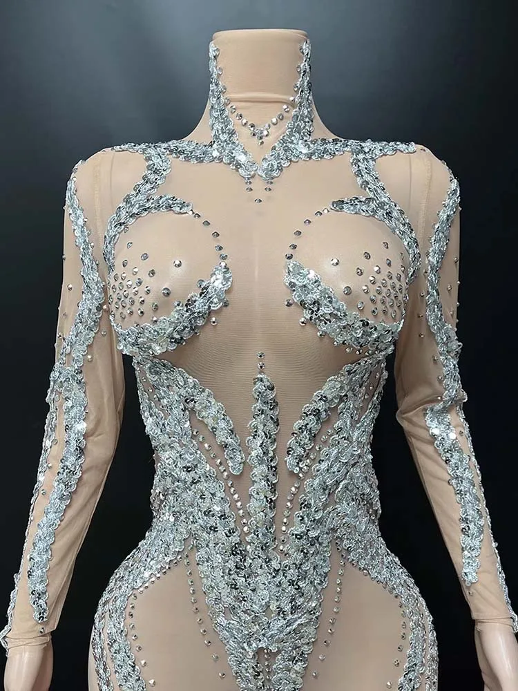 Hoge kwaliteit strass pailletten sexy elastische wikkelrok 2025, nieuwe modieuze aangepaste dameskleding