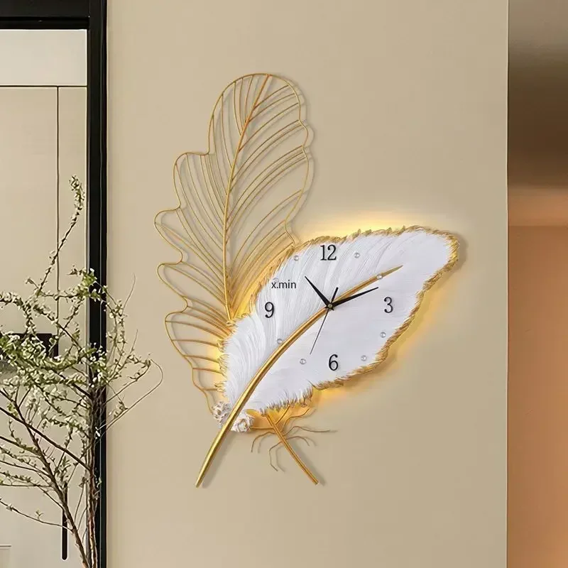 

Living Room Wall Clock Decoration Light Luxury Clock Dining Room Modern Simple Clock Hanging Wall Home New Creative Art