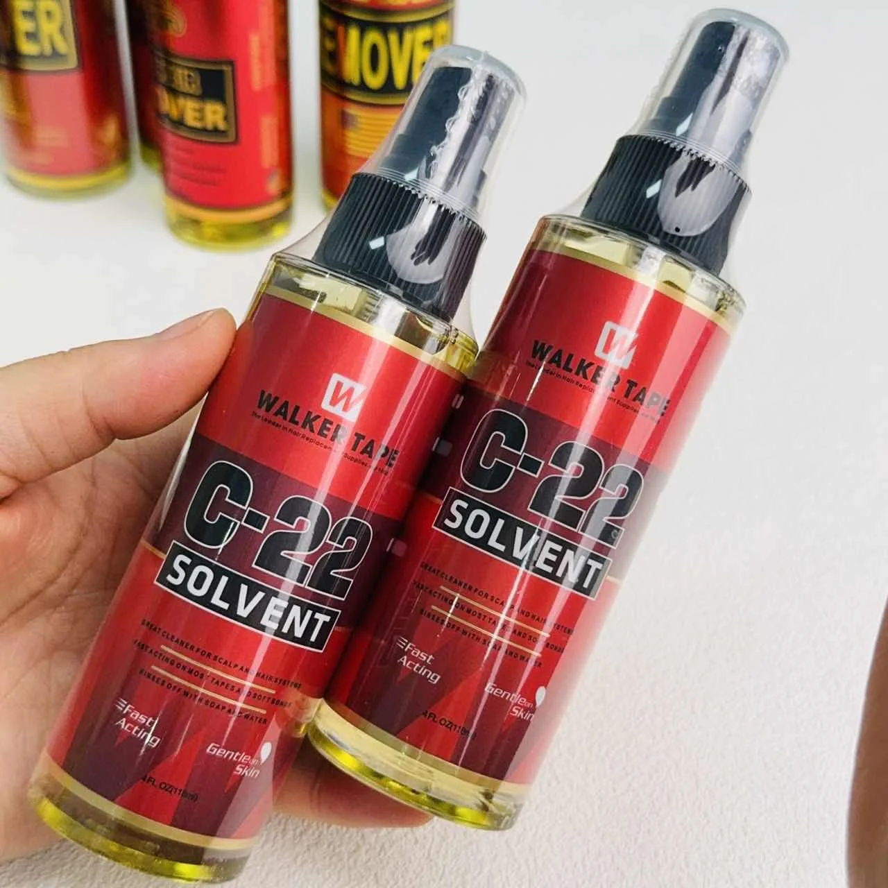 C-22/bottle Solvent Spray Remover for Lace Wigs Toupee Adhesive Removers Wig Glue Remover for Tape Hair Extensions
