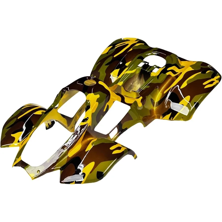 1Piece Body Plastic Fender for IceBear Coolster 3050 Taotao Chinese Peace SunL MotoTec ATV Quad 110cc with Army Camo Design Dur