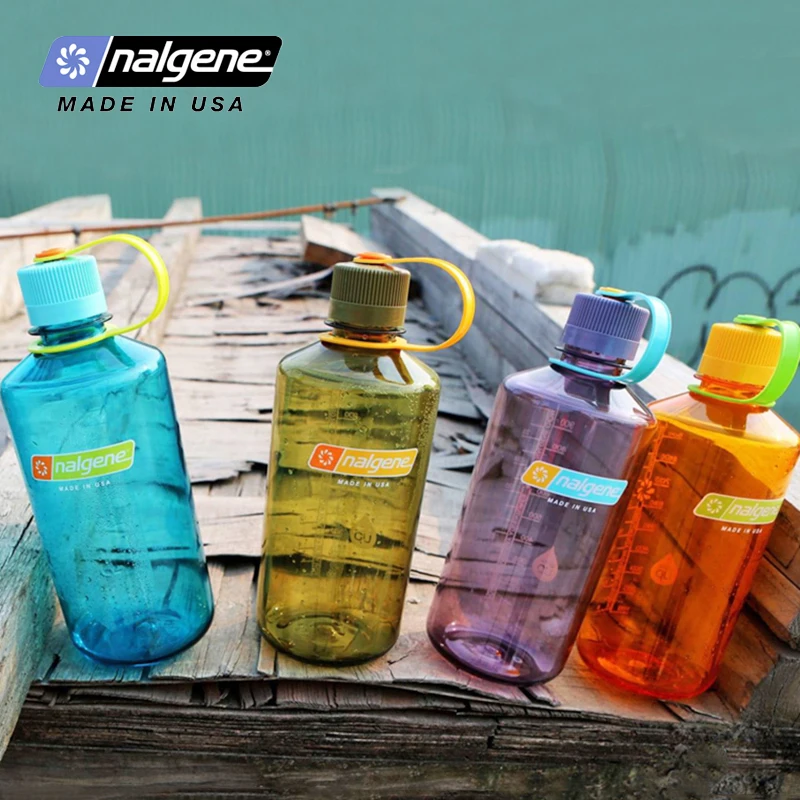 Imagem -06 - Nalgene-garrafa de Água para Esportes ao ar Livre Boca Estreita Portátil Caminhada Viagem Fitness Garrafa Bebida 1000ml