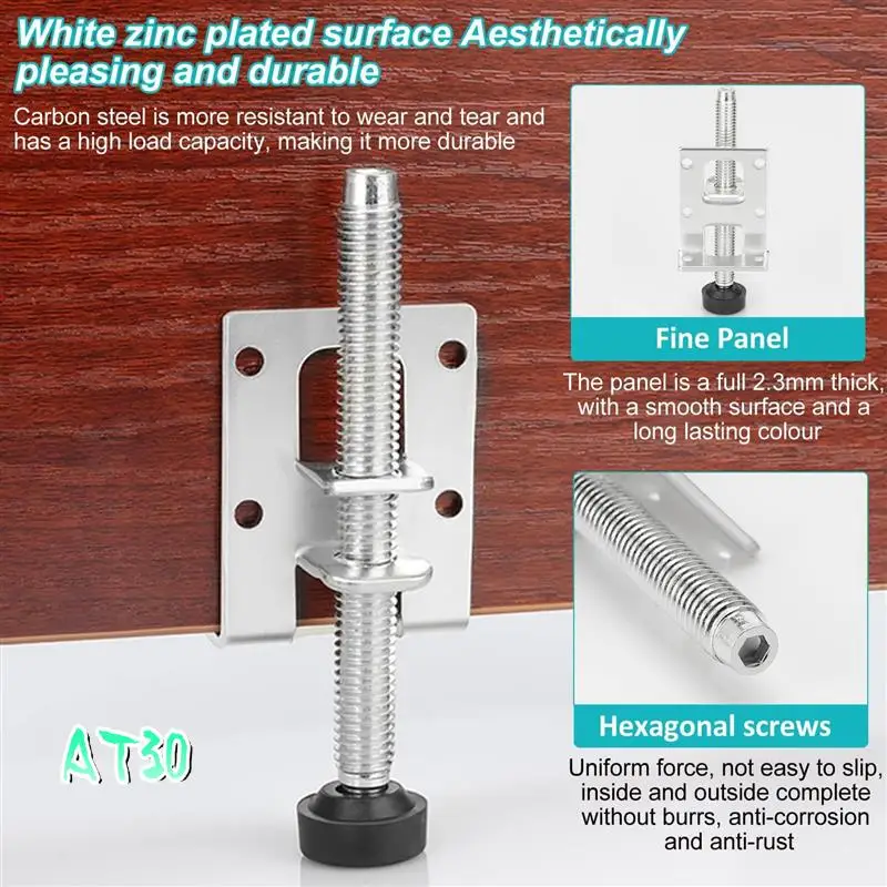 

8 Pieces Accessories Screw 55/102 Mm Heavy Duty Furniture Levelling Feet, Or Furniture, Table, Shelves-AT30