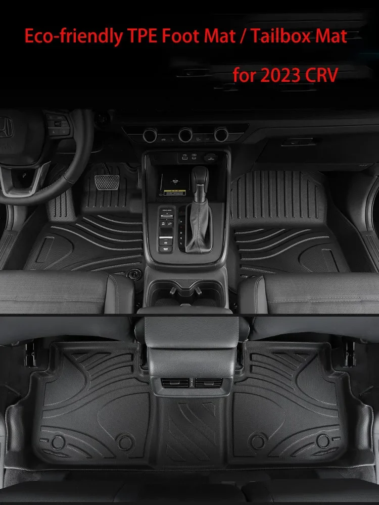 

Floor Mats TPE Full Surround Trunk Floor Mat Rear Warehouse Mat Modified Decorative Accessories for Honda 2023 CRV