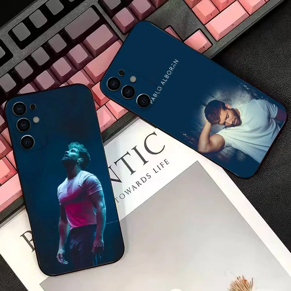 Singer-P- Pablo Alboran  Phone Case For Samsung S25,S23,S22,S20,S21,S30,Ultra,Plus,Note,5G Black Cover