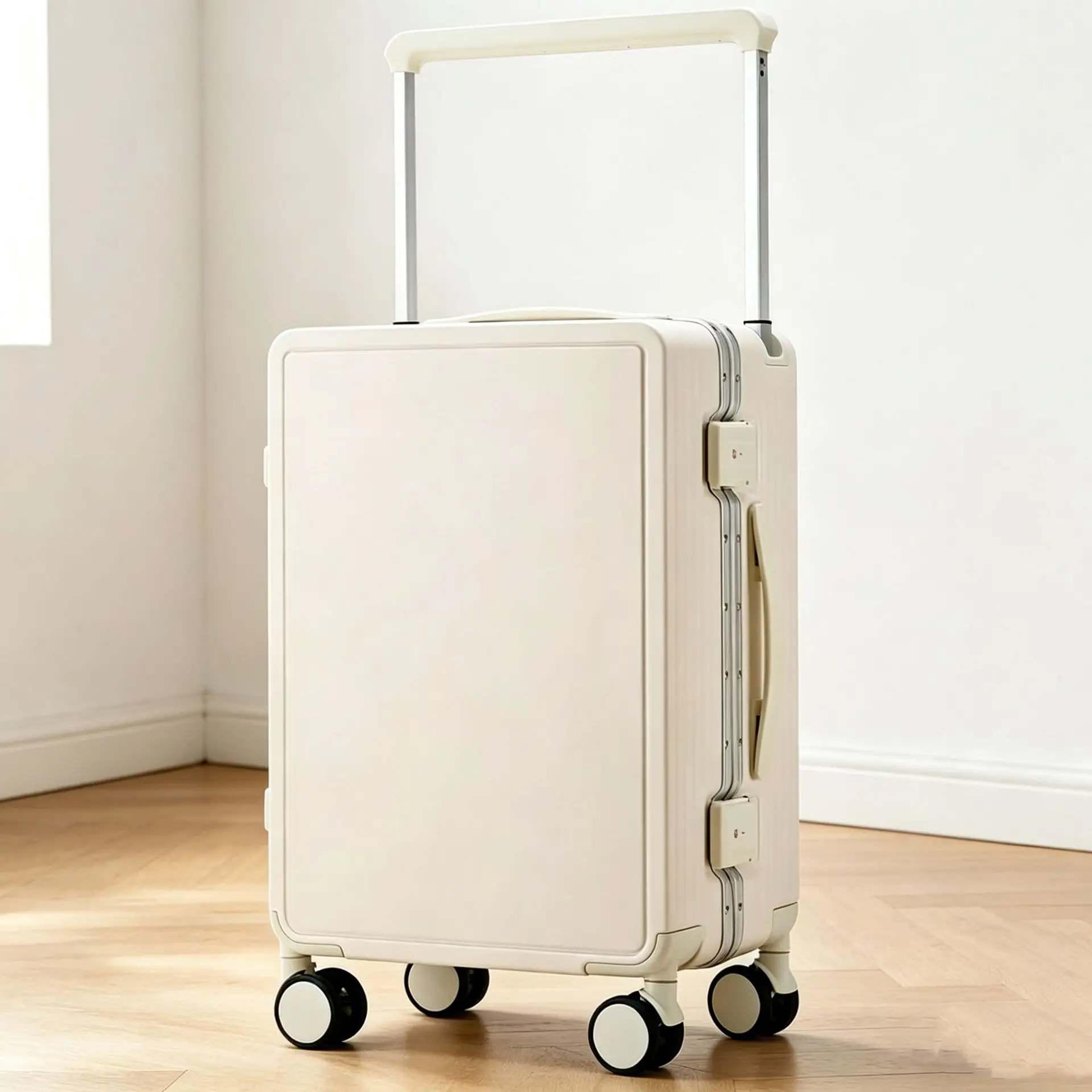 Wide trolley suitcase, aluminum frame suitcase, lock box, multifunctional red wedding trolley suitcase, large capacity swivel