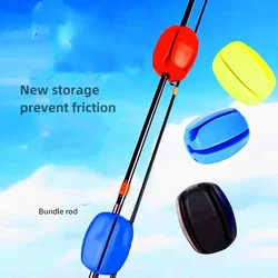 2PCS fishing rod holder Fishing accessories protective cover, quick connection and fixing clamp, suitable for binding bait rod