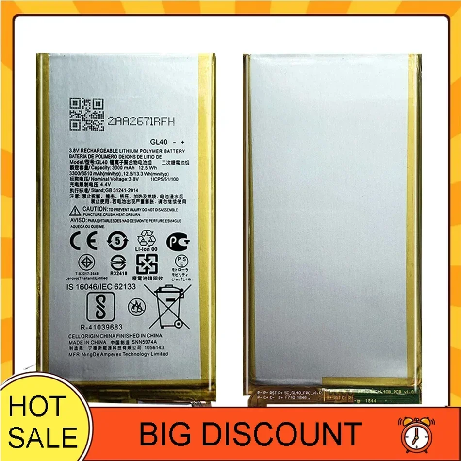 GL40, 3510mAh, Phone Li-ion Battery For Motorola Moto Z Play Droid XT1635 XT1635-01 XT1635-02 XT1635-03 SNN5974A, Free Tools