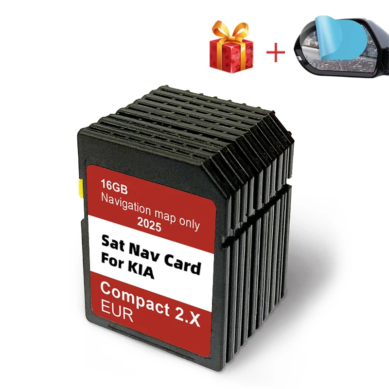 

Sat Nav 16GB SD Card Update Maps EU RU UK GPS Navigation 2025 for KIA Compact 2.X Venga/Ceed/Sportage/Rio/Picanto/Optima/Sorento