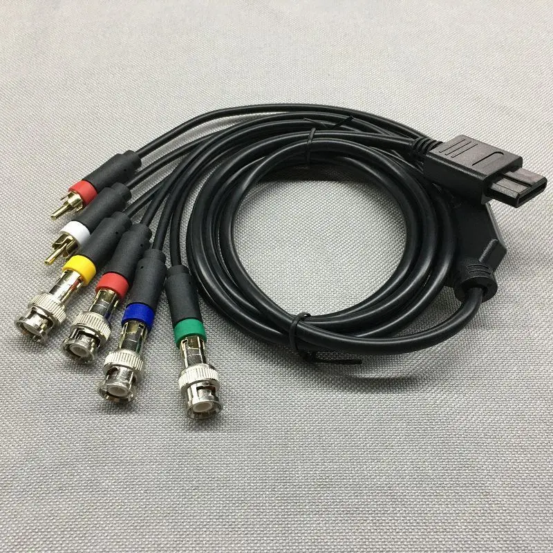 كابل Rgb/rgbs rca ل ngc/n64/sfc/شاشة ملونة ، ملحقات وحدة التحكم في الألعاب