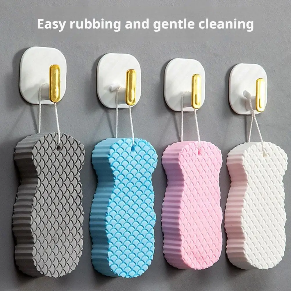 Éponge de bain stéréoscopique 3D, plafond indolore de la peau, éponge de bain pour la saleté, soins doux pour la peau, adaptée aux enfants