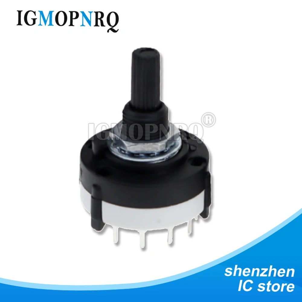 1PCS 21MM RS26 Axis Band Switch Plastic 21MM 4 Pole 3 Position Rotary Band Switch 2 Pole6 Position 1 Pole12 Position Switch New