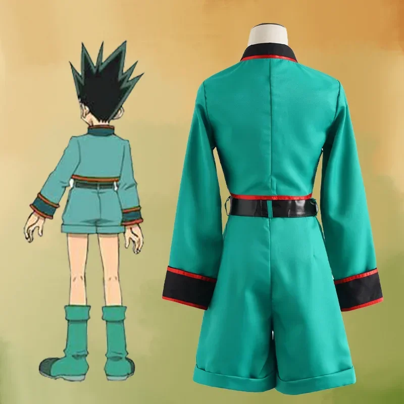 Anime Hunter X Hunter GON FREECSS Cosplay Costume Sets Green Outfits Full Suit Halloween Carnival Party Uniform Costumes Unise C