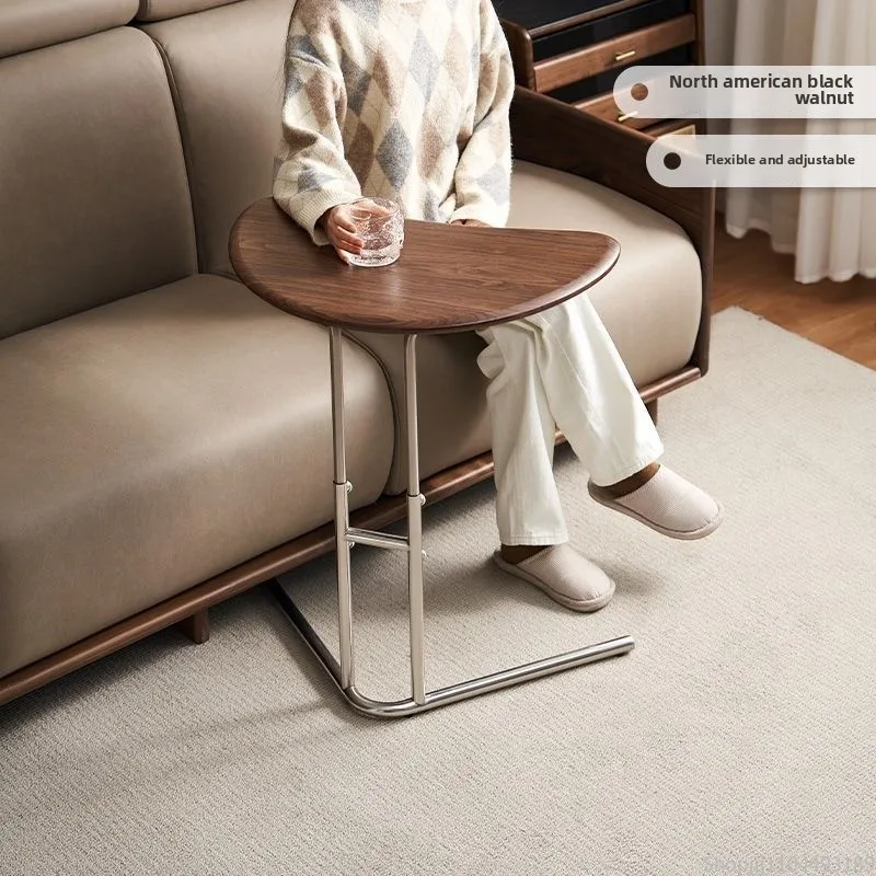 

Элегантный приставной столик из орехового дерева — роскошная тумбочка из цельного дерева с подъемным дизайном для гостиной и прикроватной тумбочки